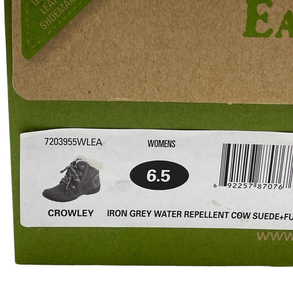 NEW Earth Origins Women's "Crowley" Lace-Up Suede Ankle Boots - Iron Grey - Picture 10 of 11